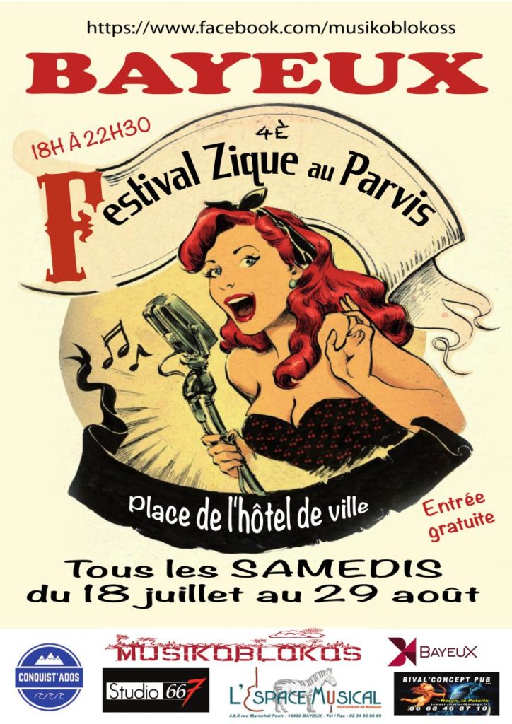 Affiche 4 em festival zique au parvis 2020